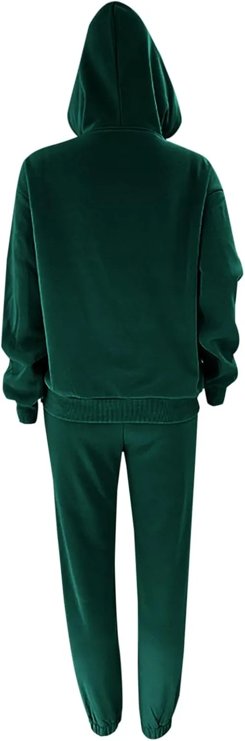 Lastesso Women Sweatsuits Sets Ultra-Soft Solid Sweatsuits Jogger Travel Track Suit Trendy Life Going Out Loungewear 2 Piece