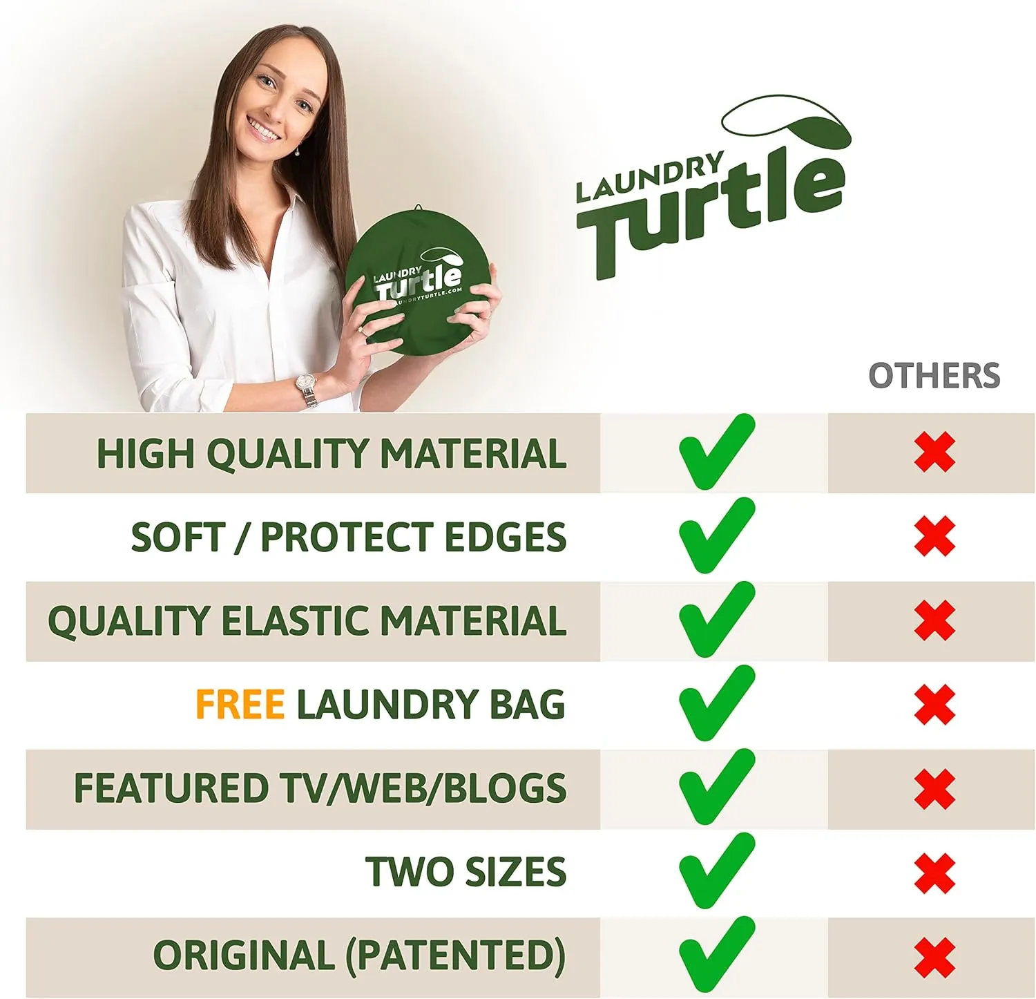 Laundry Turtle Large 26" Collapsible Laundry Basket | Revolutionary Foldable Laundry Hamper | Innovative Laundry Basket for Dirty Clothes Washing & Dryer Removal Portable Laundry Grabber