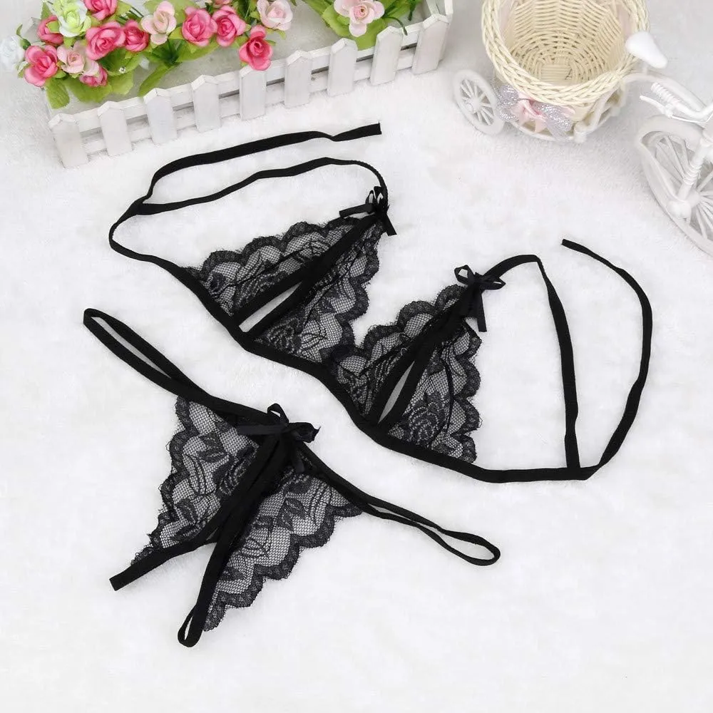 Lingerie for Women Plus Size Sexy Lace Pajama Sets Garter Babydol Wireless Babydoll Lingerie Teddy