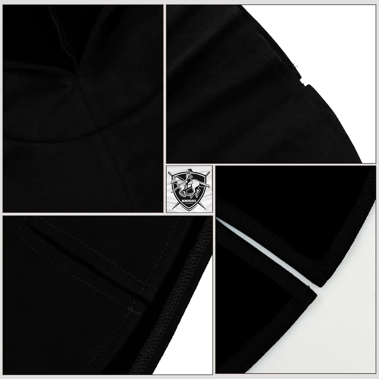 L'VOW Medieval Hooded Cape Renaissance Cowl Short Cape with Hood for Women Men Halloween Cosplay Costume