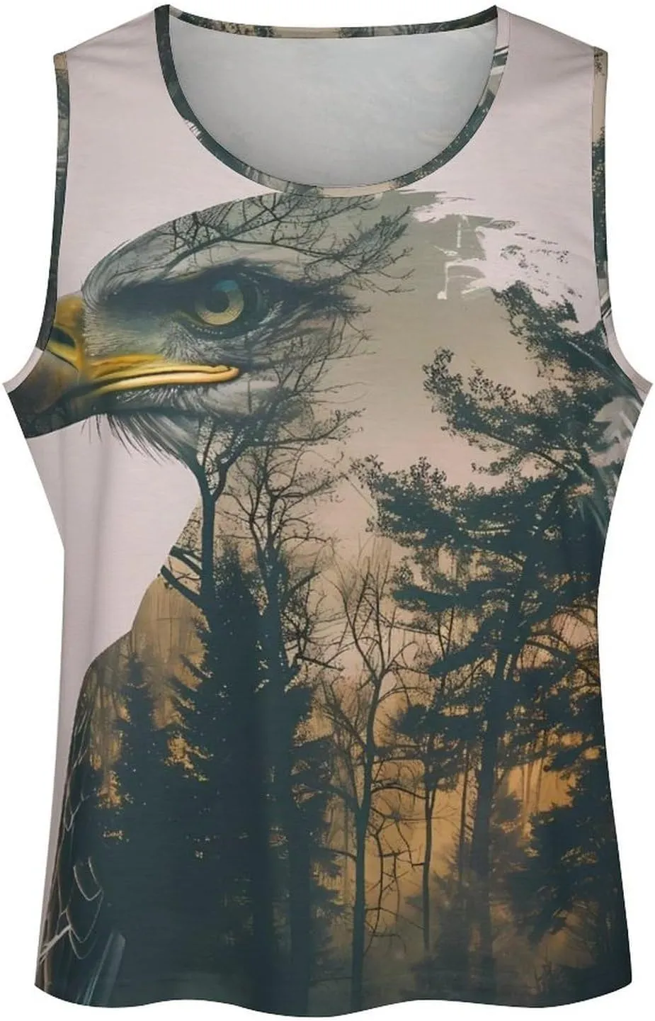 MARSVOVO Workout Tank Tops for Men Animal Graphic Casual Sleeveless Breathable Quick-Dry Muscle Vest Fashion Summer 2024