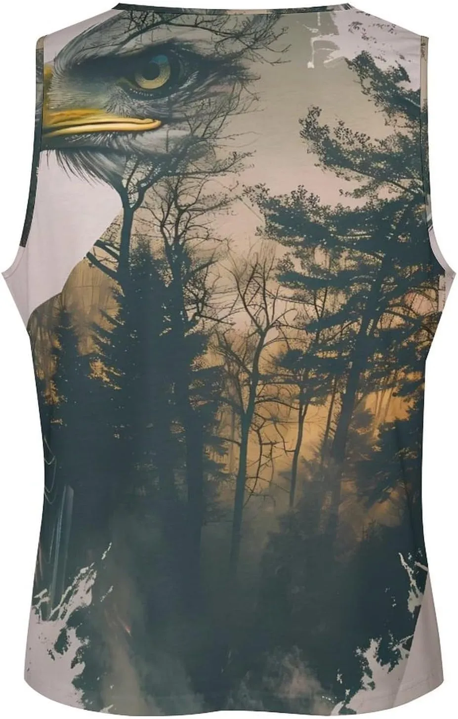 MARSVOVO Workout Tank Tops for Men Animal Graphic Casual Sleeveless Breathable Quick-Dry Muscle Vest Fashion Summer 2024