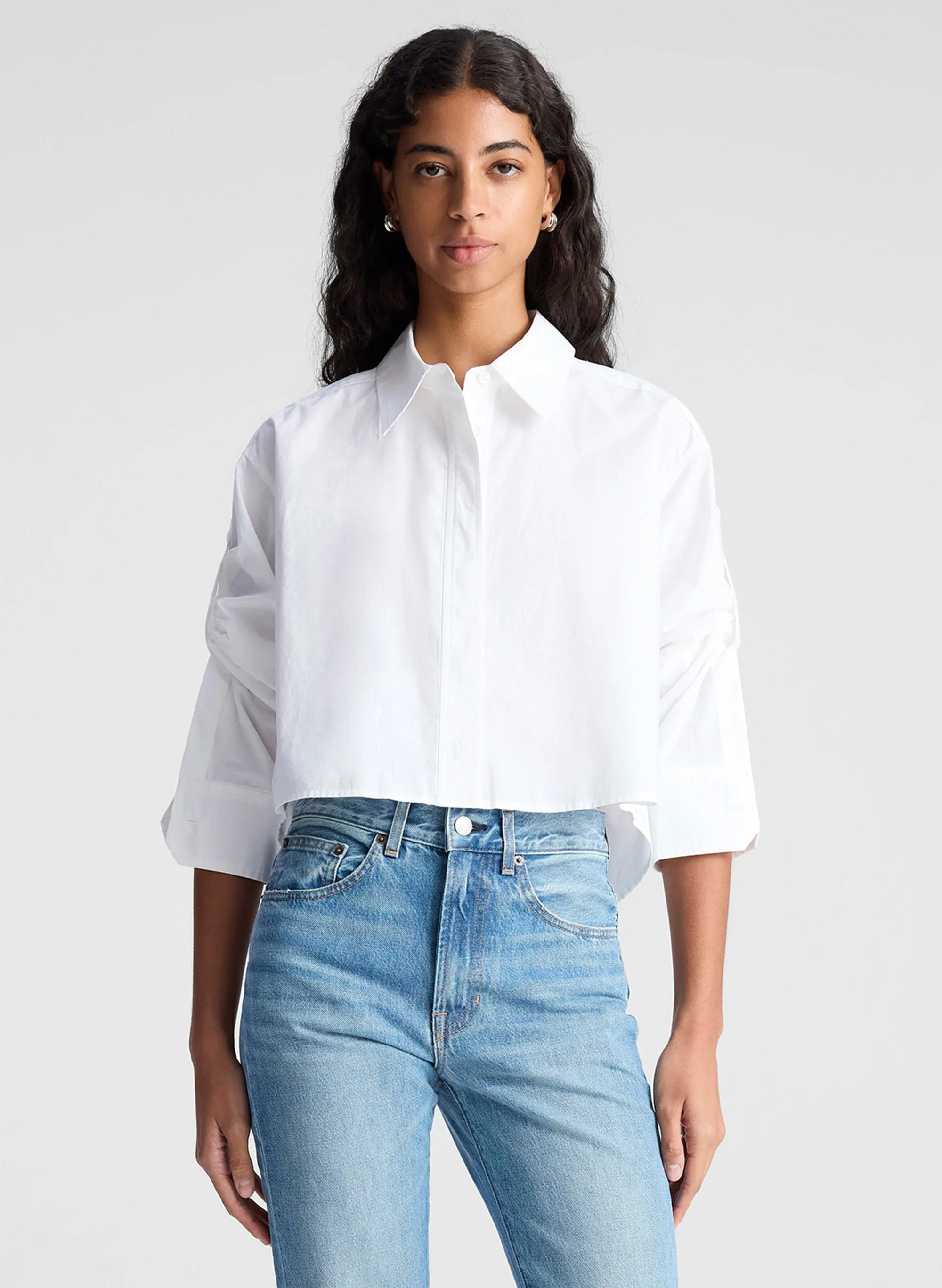 Maude Cropped Cotton Shirt