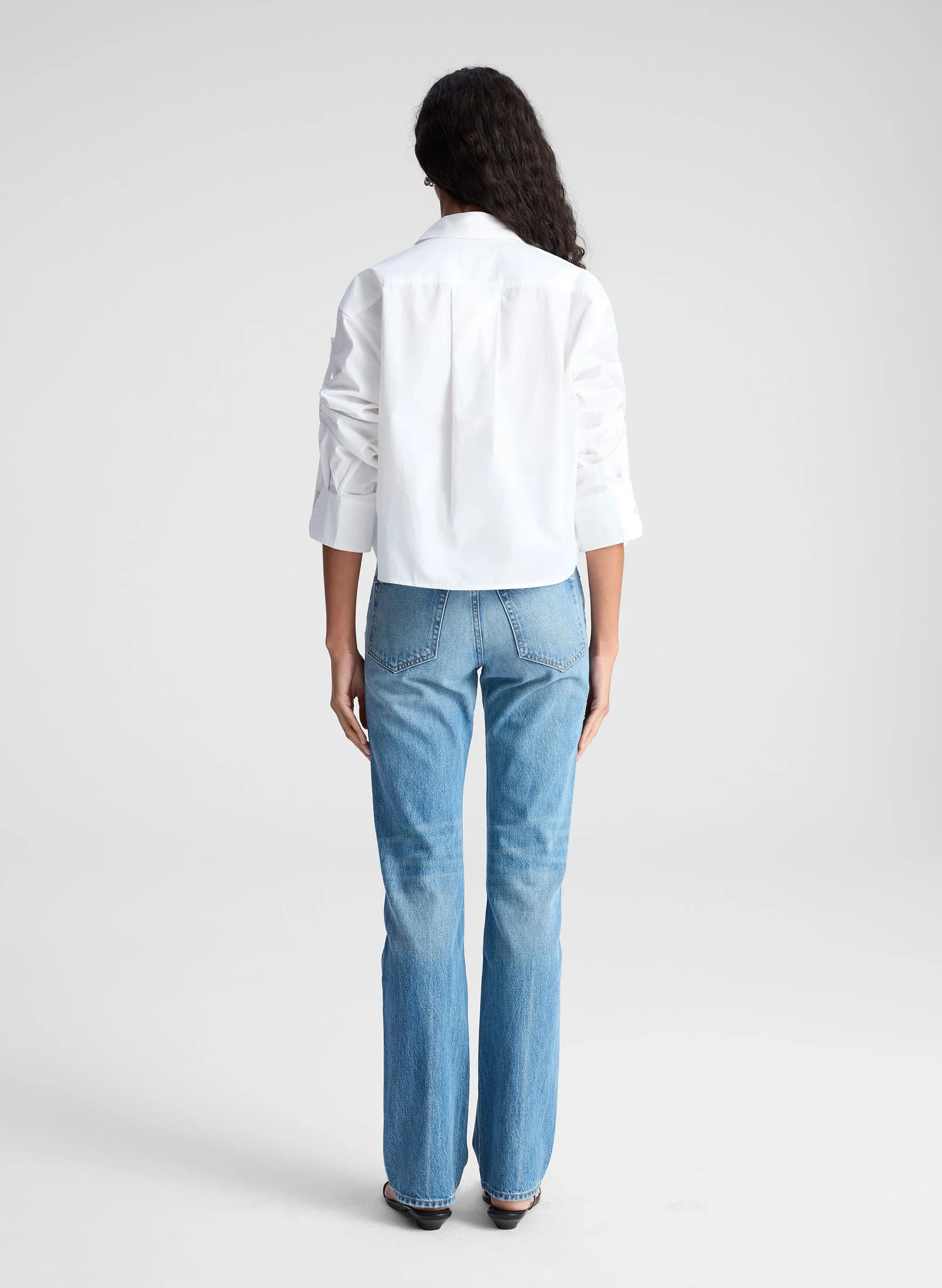 Maude Cropped Cotton Shirt