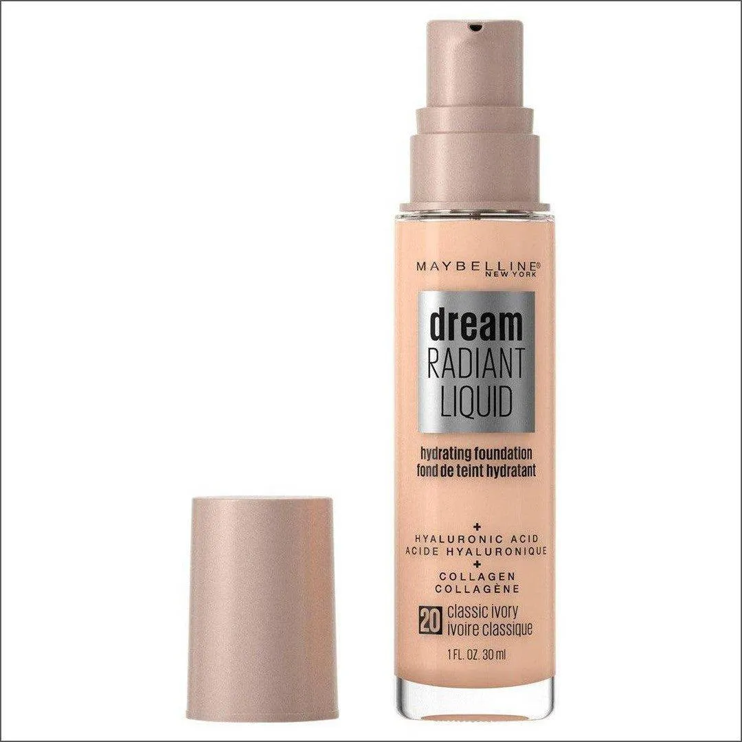 Maybelline Dream Radiant Liquid Hydrating Foundation  - Classic Ivory 20 30ml