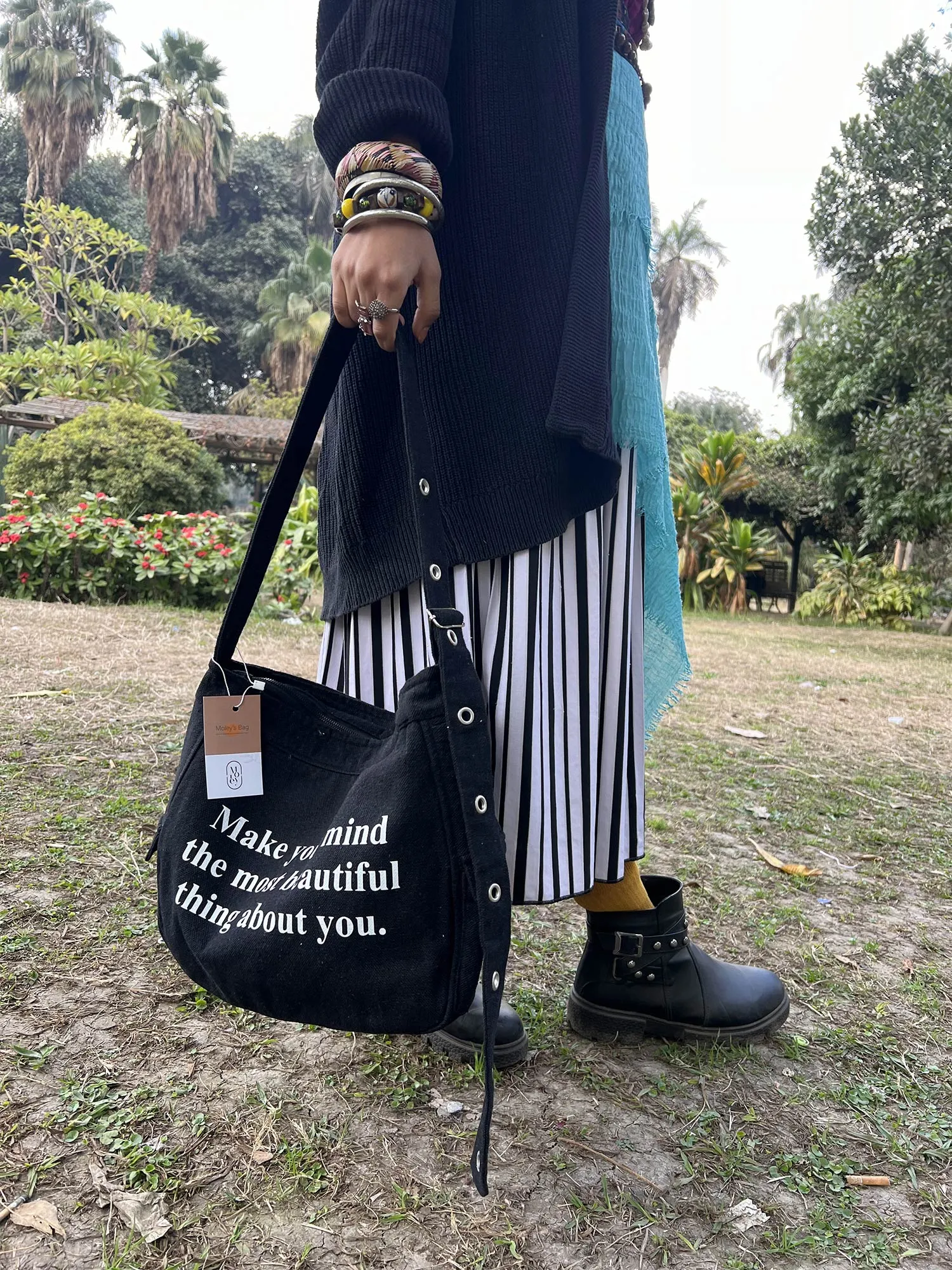 Medium Tote Bag With Pockets - Moleys Bags