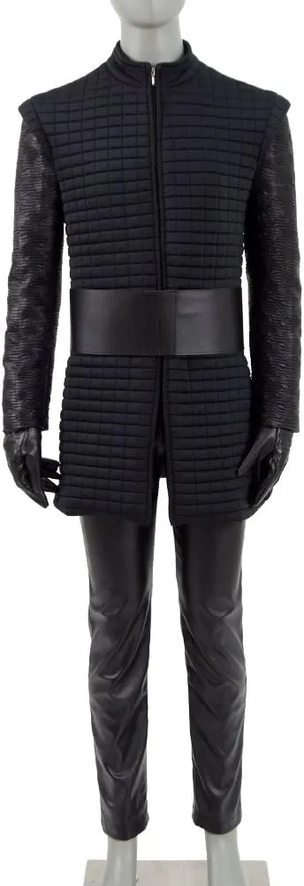 Men's Kylo Ren Costume With Mask Cloak Knight Master Ben Solo Costume Full Suit