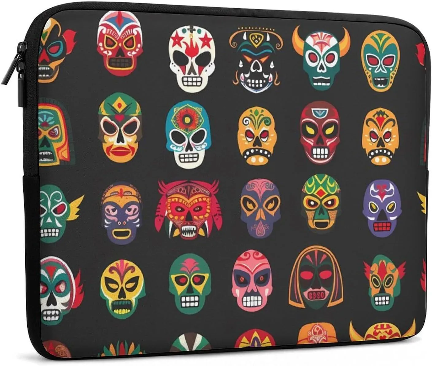 Mexican Dead Skull Facial Masks Personalized Laptop Bag Business Casual Laptop Cases Slim Computer Bag Briefcase