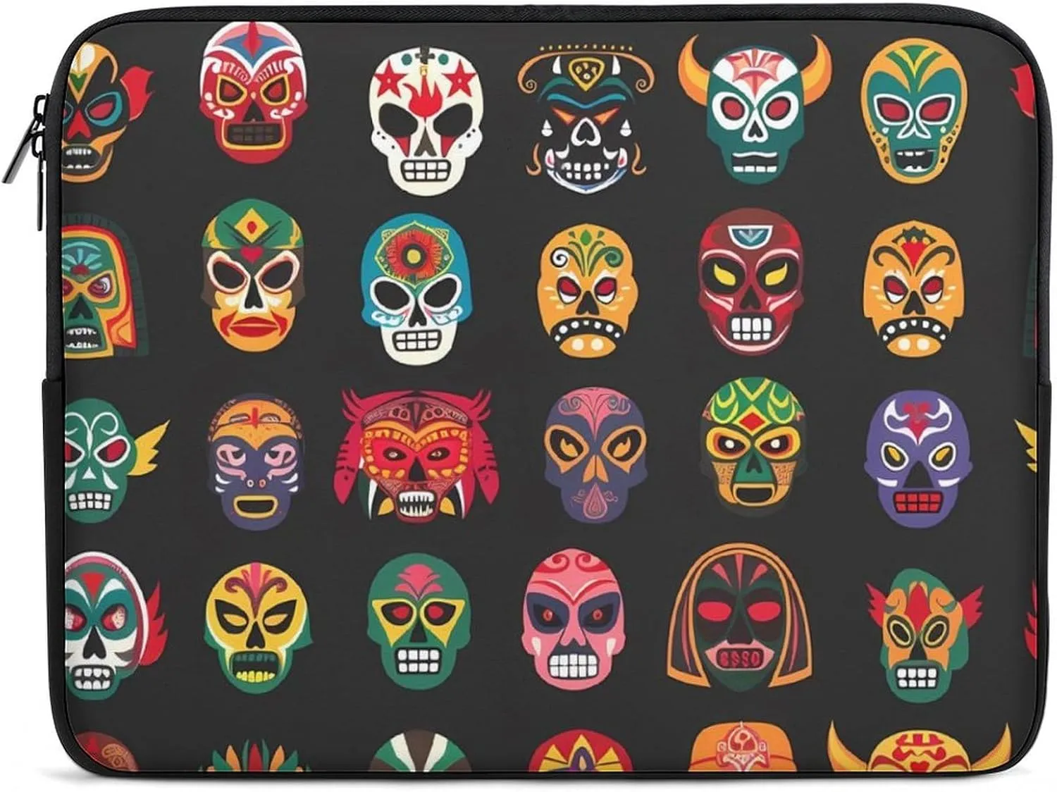 Mexican Dead Skull Facial Masks Personalized Laptop Bag Business Casual Laptop Cases Slim Computer Bag Briefcase