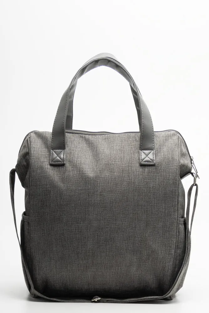 Minnie Mouse And Mickey Mouse Bowler Bag Grey