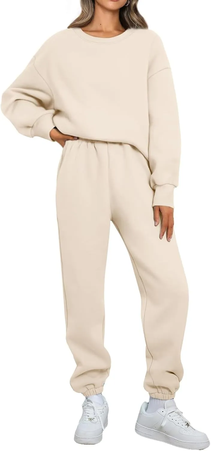 Mmoneyake Womens Track Suits 2 Piece Set Lounge Hoodie Sweatsuit Sets Fashion Oversized Sweatshirt Baggy Sweatpants Outfits