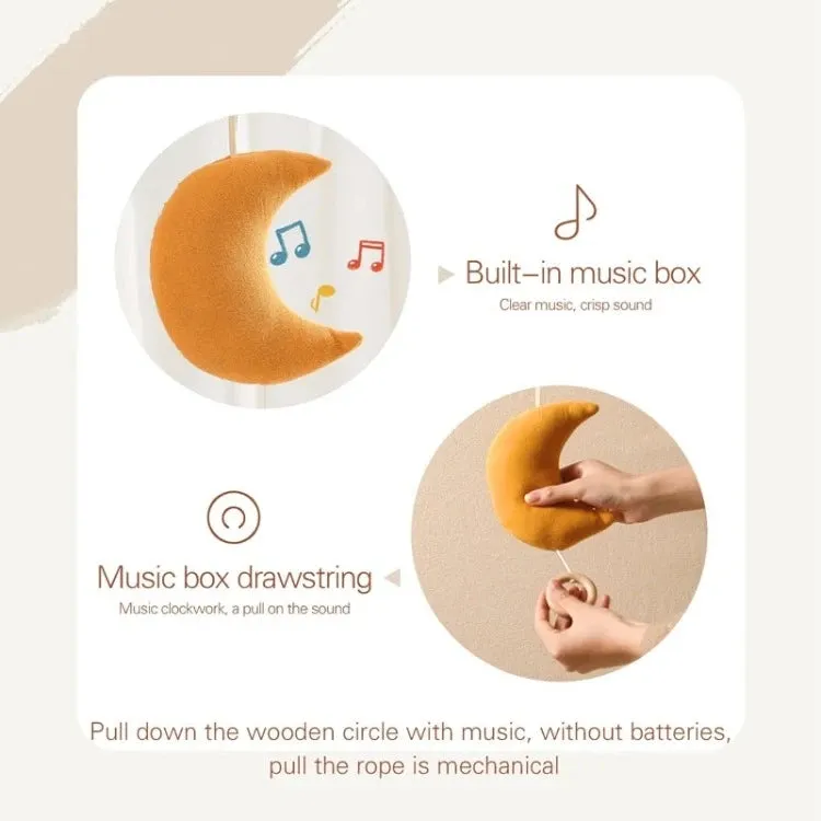 Moon Drawstring Music Box | Caramel