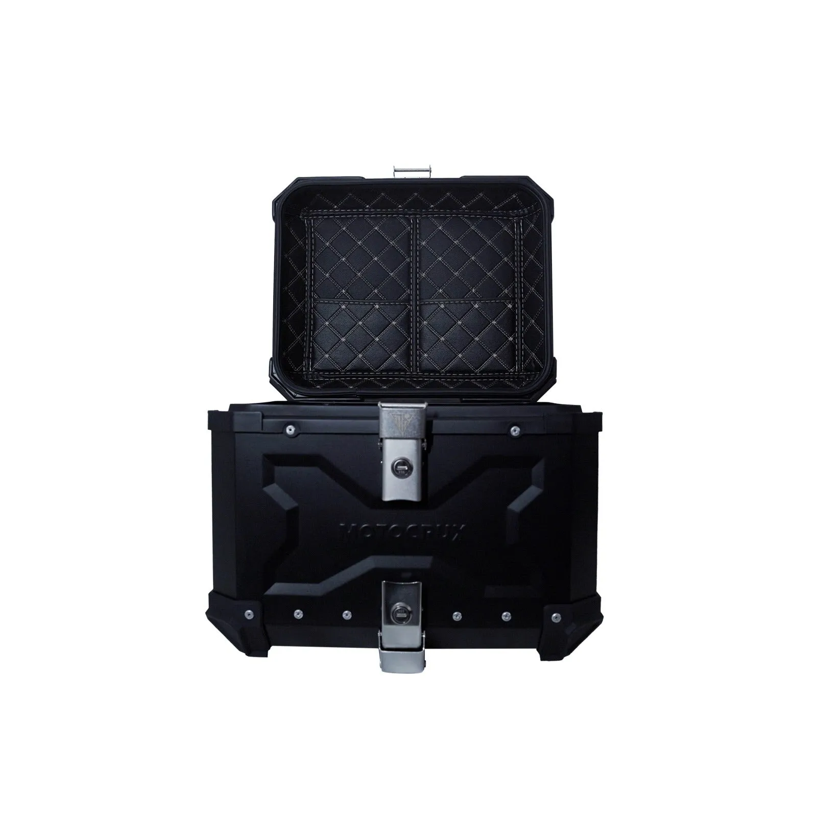 Motocrux Top Box 45L with backrest Black
