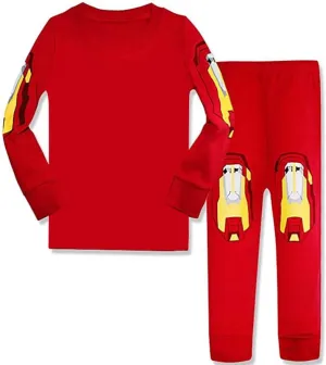N'aix Little Boys Cotton Pajamas Kid`s Cartoon Sleepwears Pjs 2 Piece Set