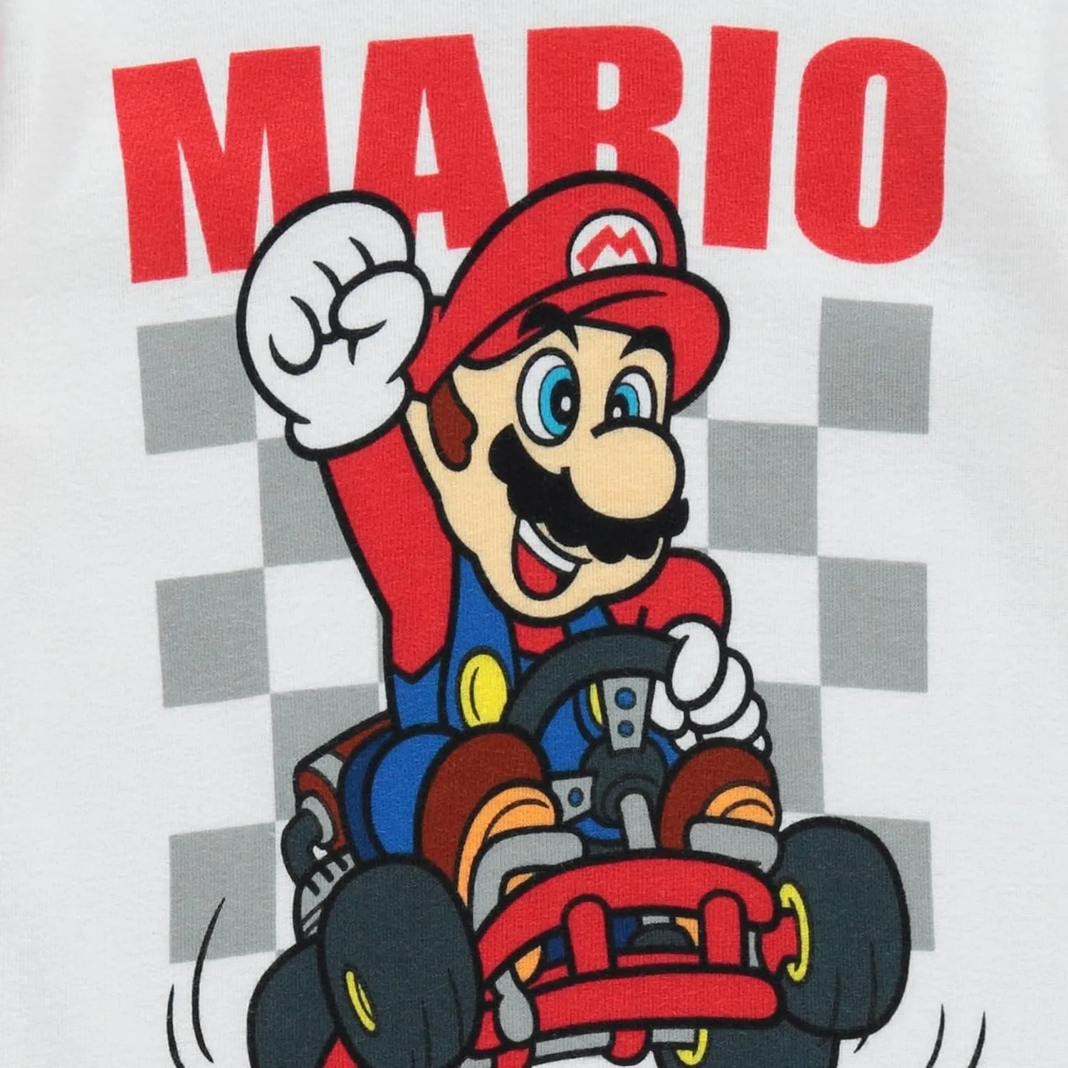 Nintendo Boys Mario Pajamas Set - 4 Piece Long Sleeve Super Mario Pajamas - Mario, Luigi, Donkey Kong Pajamas Set