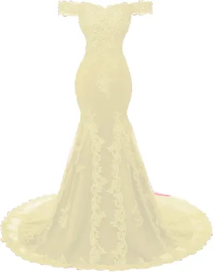 Off The Shoulder Mermaid Prom Dress Long Beaded Lace Evening Formal Gowns Wedding Dress