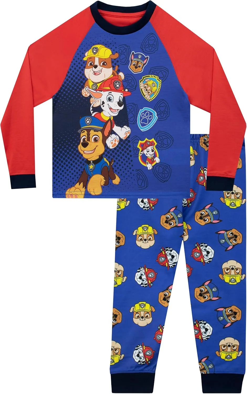 Paw Patrol Pajamas | Rubble, Marshall, Chase Pajama Set | Long Sleeve Boys Pajamas