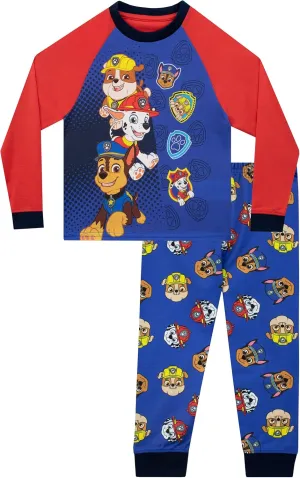 Paw Patrol Pajamas | Rubble, Marshall, Chase Pajama Set | Long Sleeve Boys Pajamas