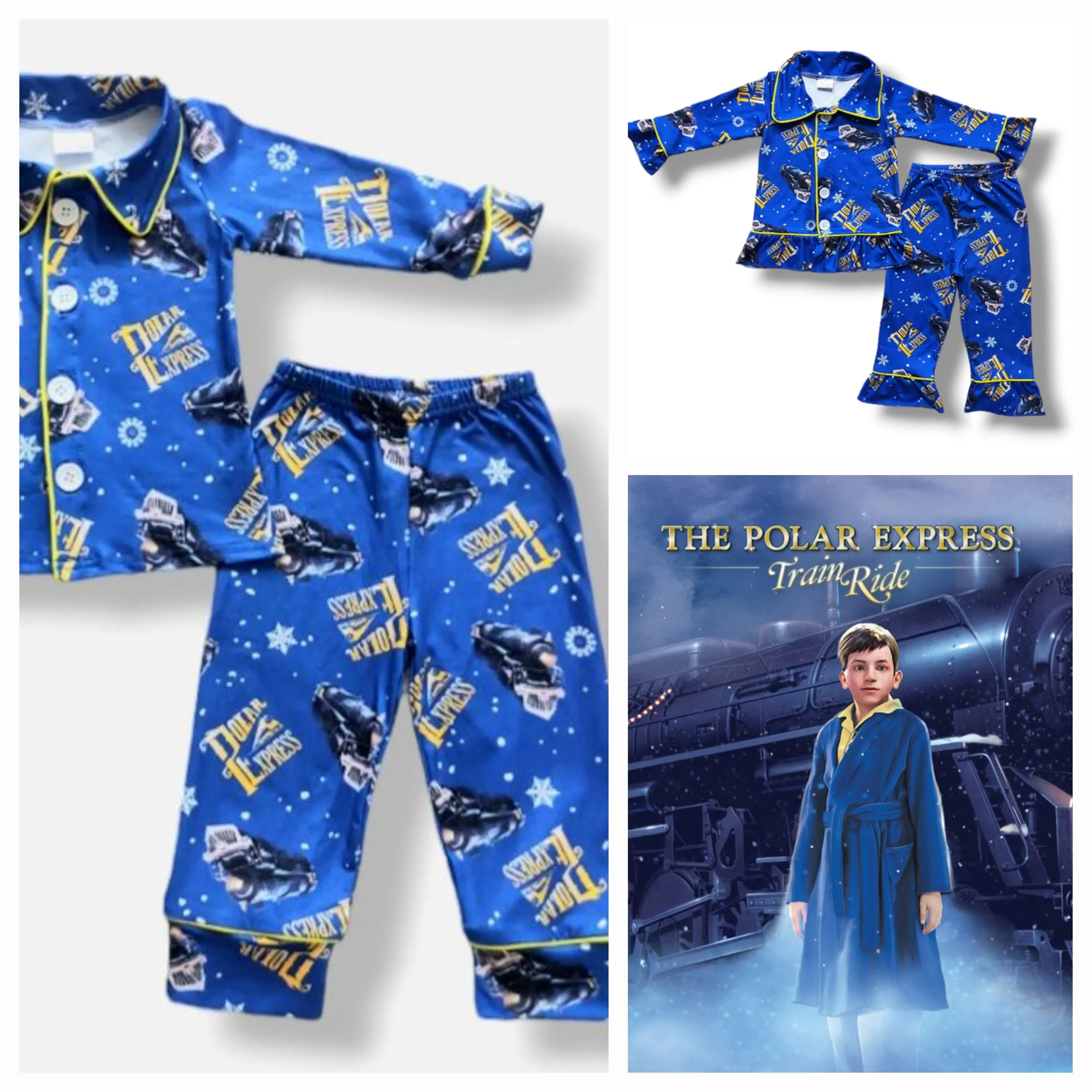 Polar express Christmas pajamas