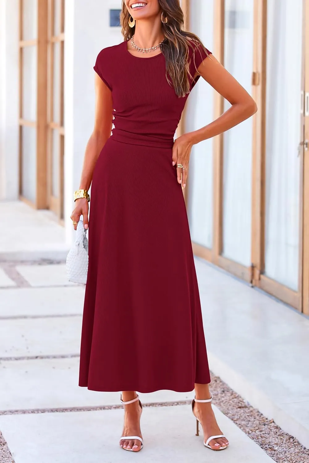 PRETTYGARDEN Summer Two Piece Skirt Set for Women 2025 Dressy Casual Knit Matching Travel Spring Vacation Lounge Outfits