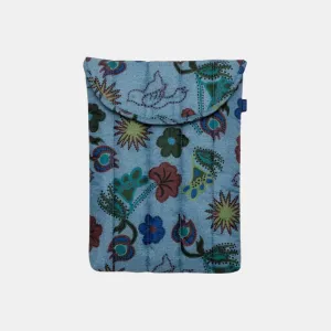 Puffy Laptop Sleeve 13"/14" (Digital Denim Birds)