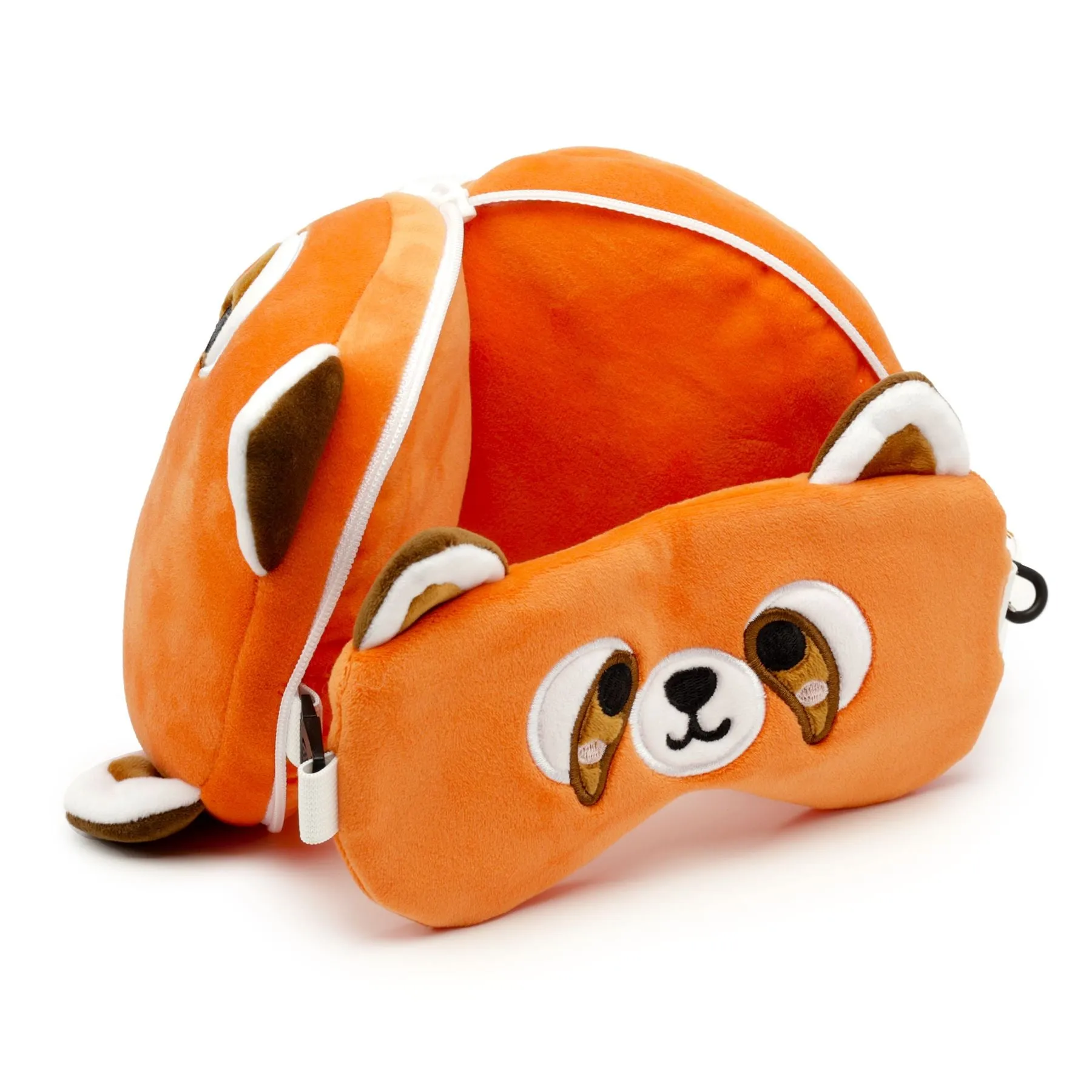 Relaxeazzz Red Panda Plush Travel Pillow & Eye Mask