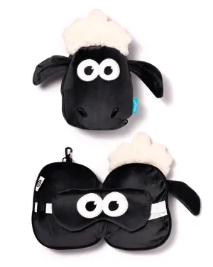 Relaxeazzz Shaun the Sheep Plush Travel Pillow & Eye Mask
