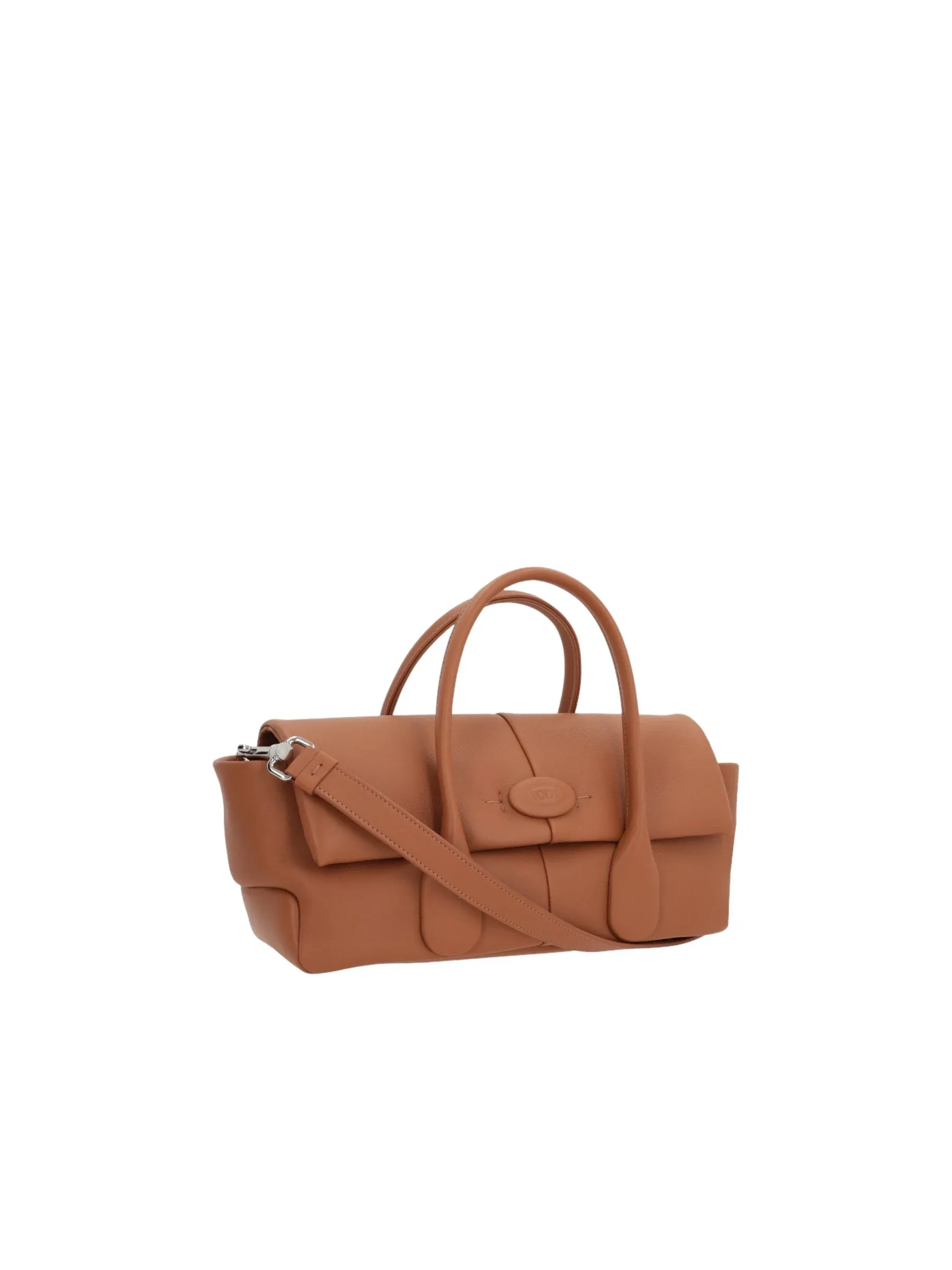 Reverse Ew Flap Grainy Leather Handbag