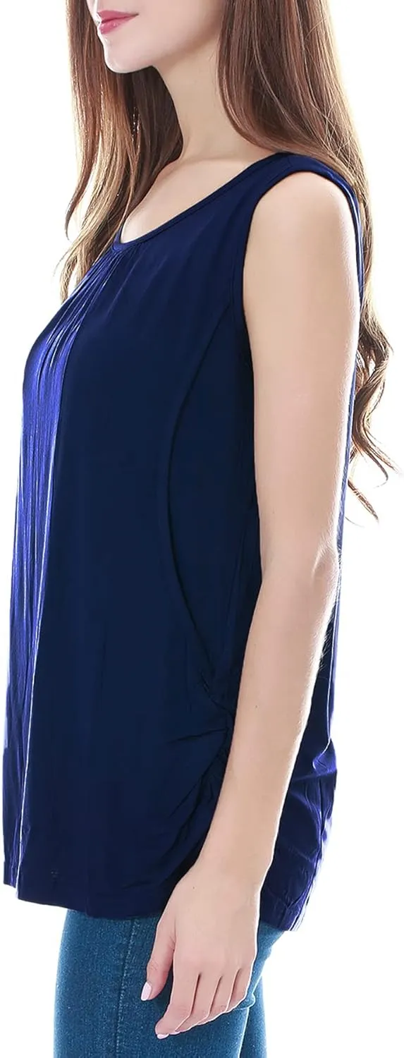 Smallshow Women's Maternity Nursing Tank Tops Breastfeeding Clothes 3-Pack