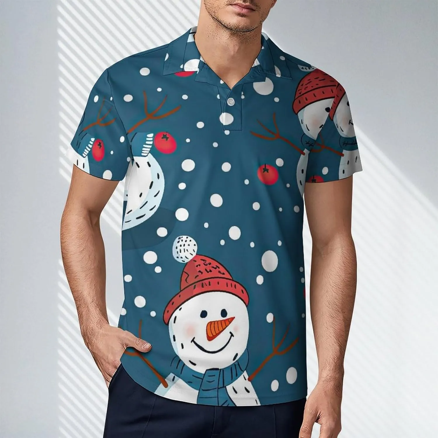Soccer Balls Men's Short Sleeve Polo Shirts Regular-Fit Quick-Dry Casual Golf T-Shirts Summer Pullover Tennis T-Shirt Tops