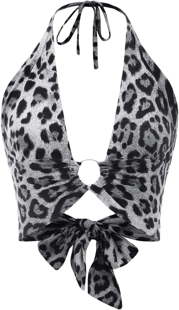 SOLY HUX Women's Y2k Gothic Contrast Lace Cami Crop Top Spaghetti Strap Slim Fit Tops