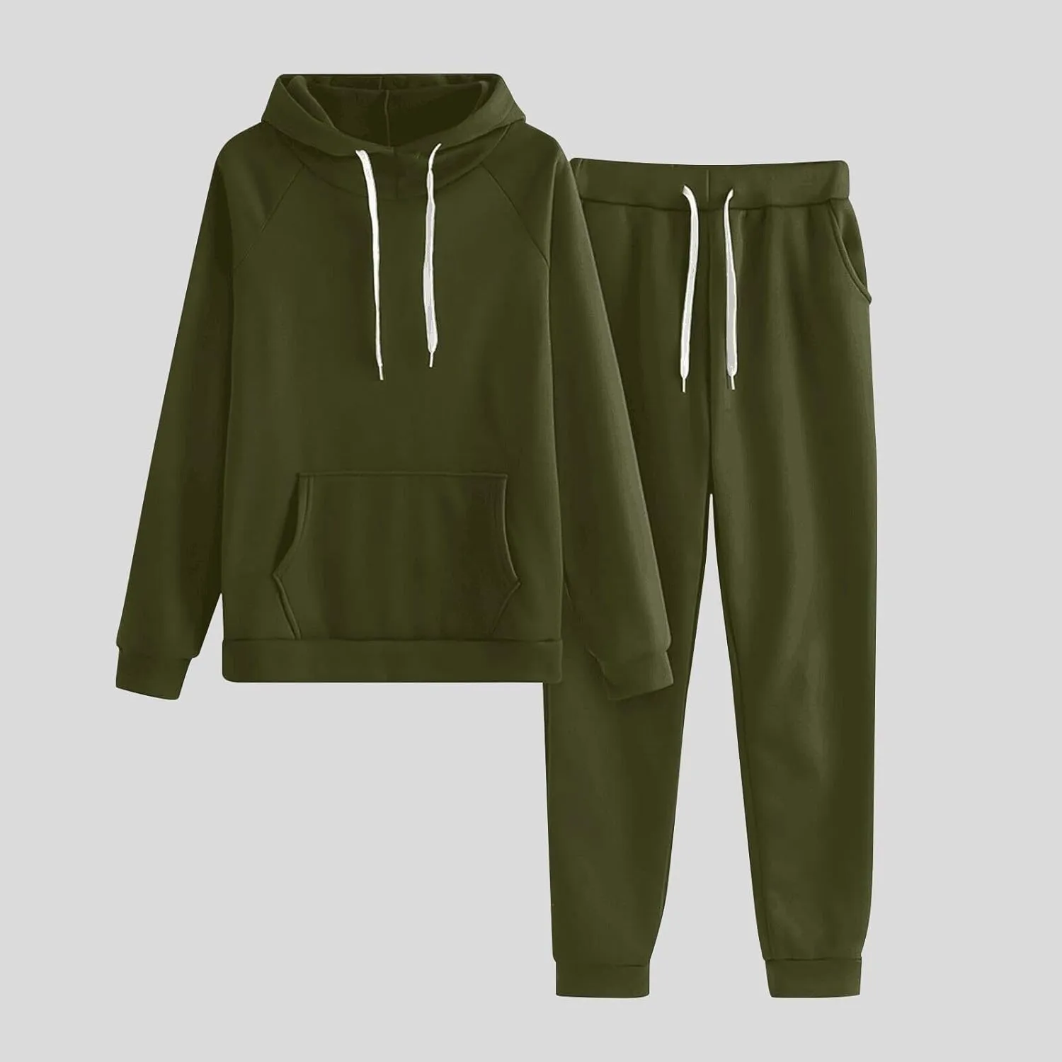 Sweatsuits Women 2 Piece Outfit,Oversized Hoodies Tops Baggy Sweatpants with Pockets Y2K Fall Winter Tracksuit Sets