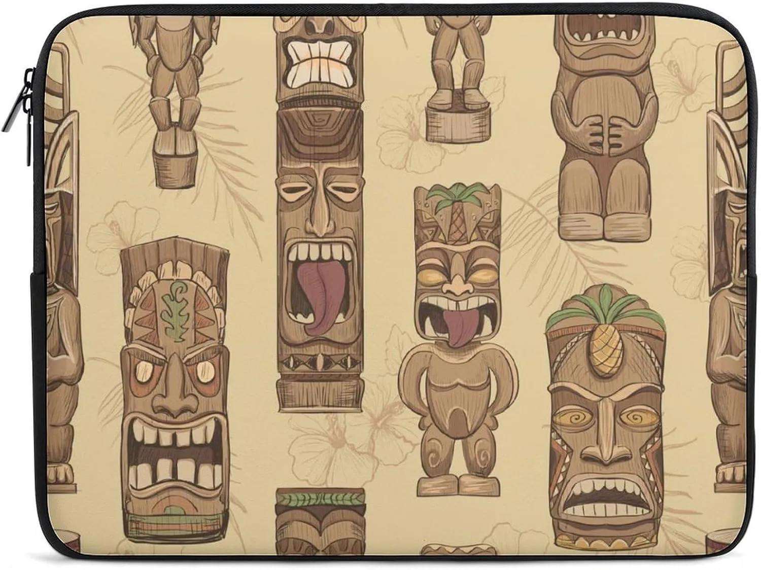 Tiki Totem Masks Personalized Laptop Bag Business Casual Laptop Case Slim Computer Bag Briefcase