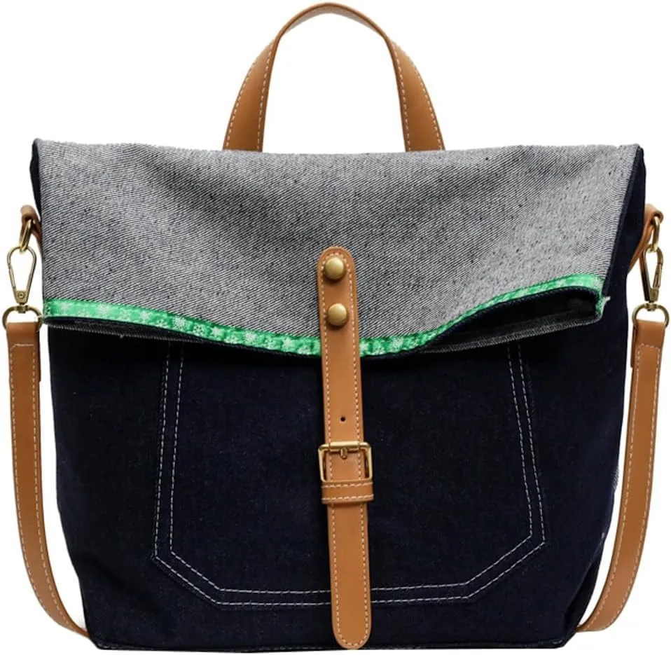 Trendy Crossbody Bag For Women Simple Hobo Bags Denim Work Handbag Casual Large Tote Purse Travel Purses 2025