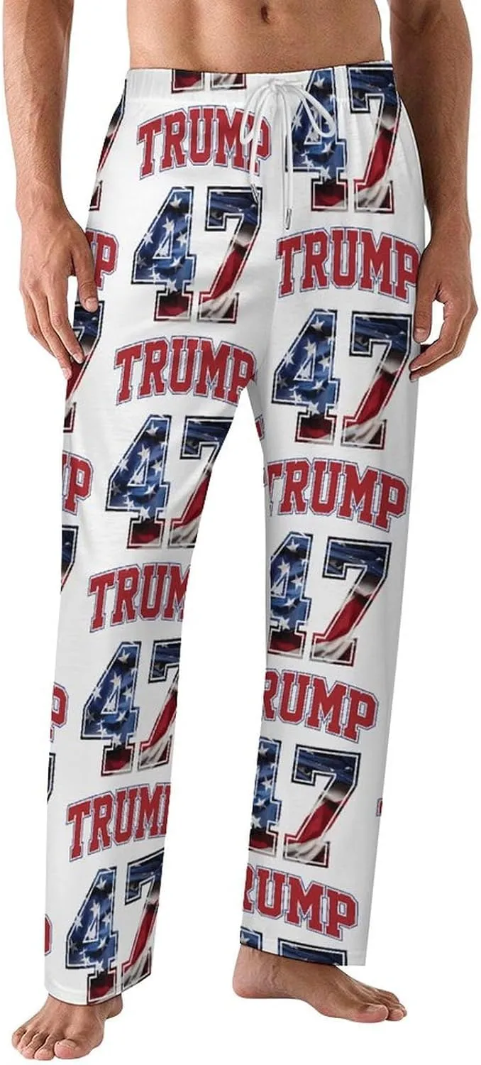 Trump Pajama Pants for Mens Lightweight Comfy Home Pajamas Unique Lounge Pants
