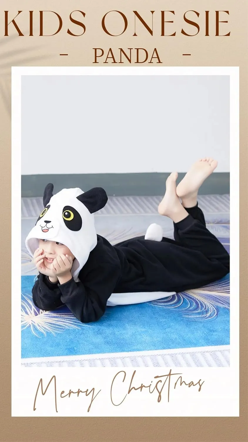 Unisex Kids Onesie Animal Cosplay Costume Pajamas Halloween Christmas Cartoon Sleepwear Children Jumpsuit