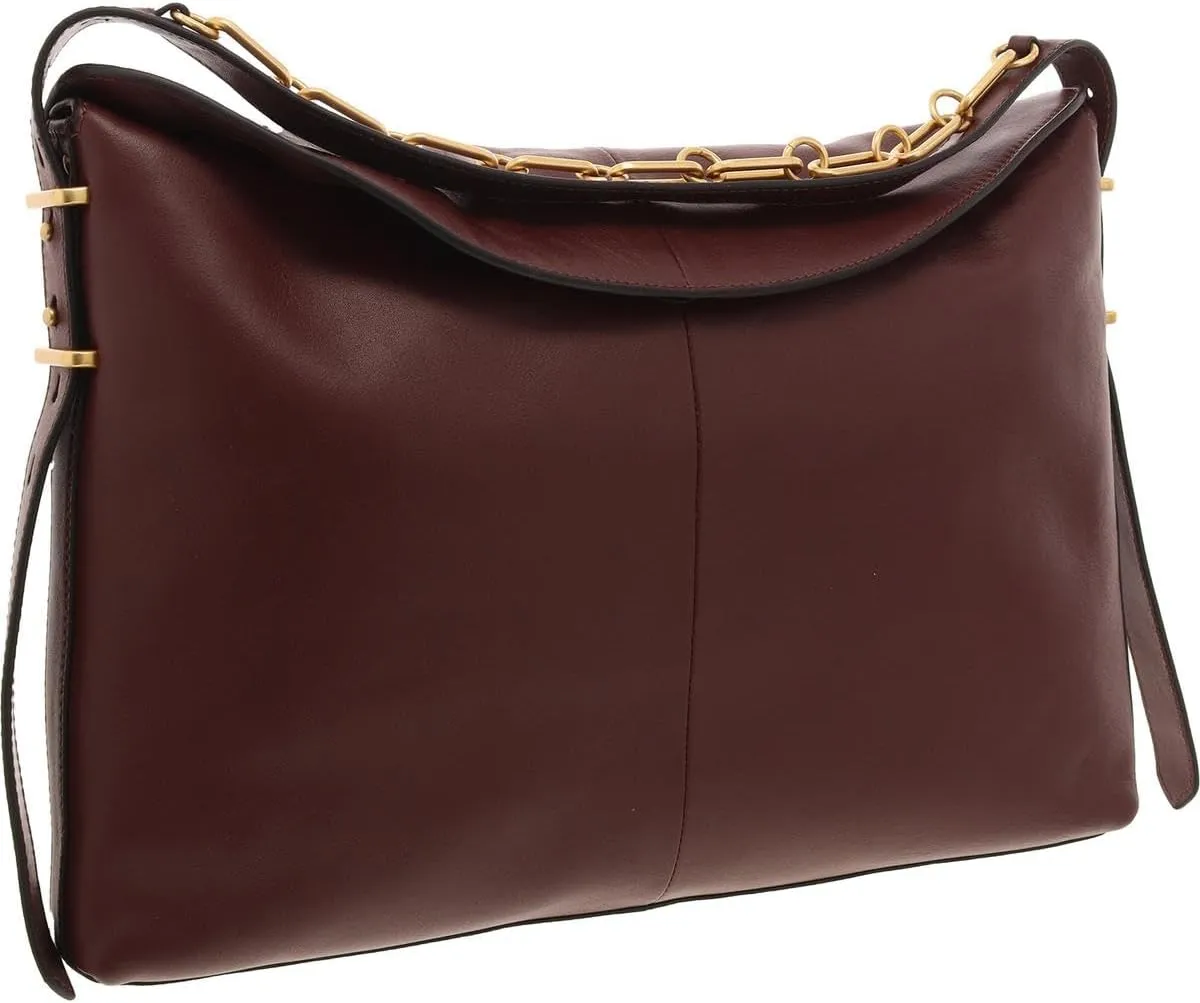 Vince Camuto Womens Letta Leather Hobo Handbag