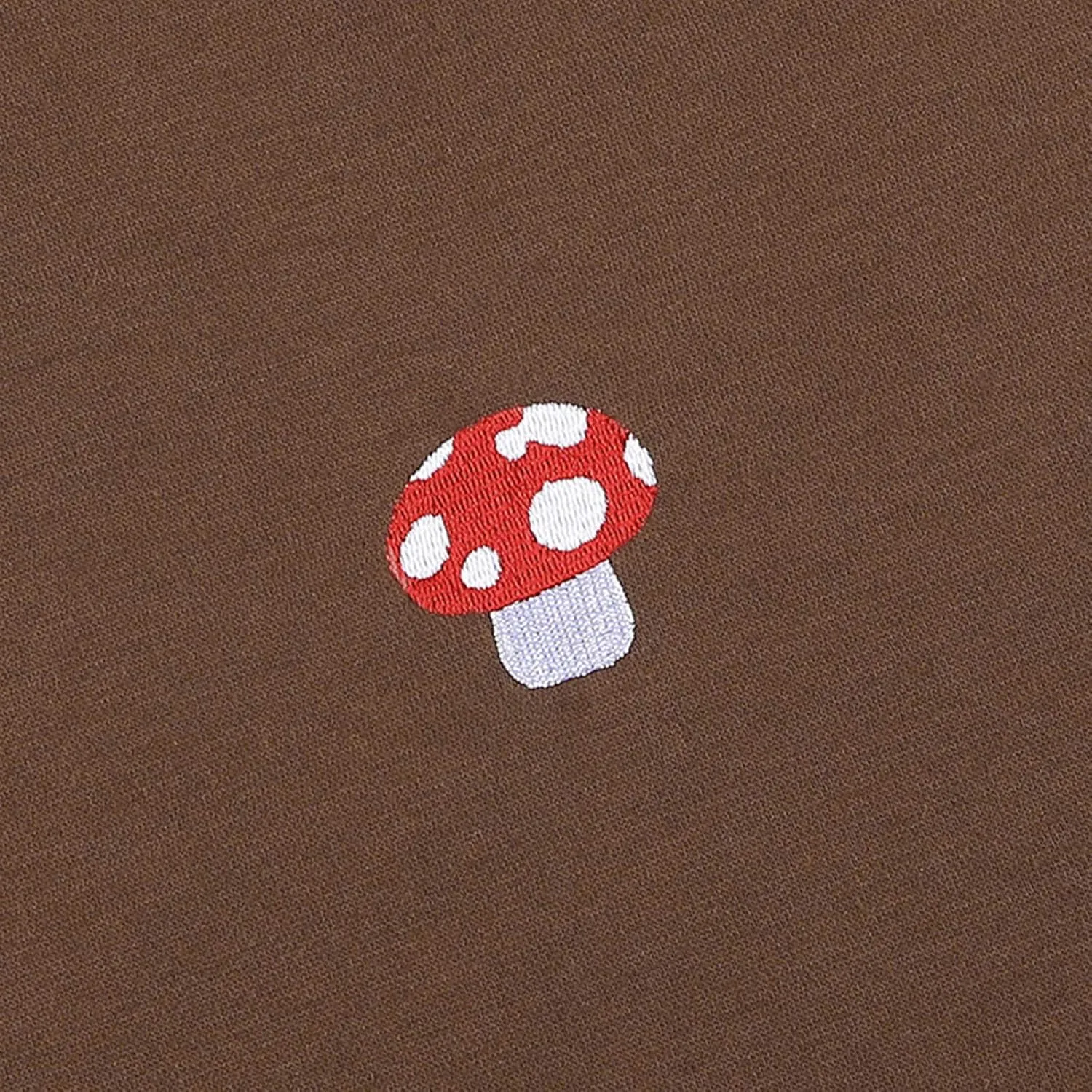 Women Long Sleeve Mushroom Embroidery Casual Oversized Crewneck Pullover Sweatshirt Tops