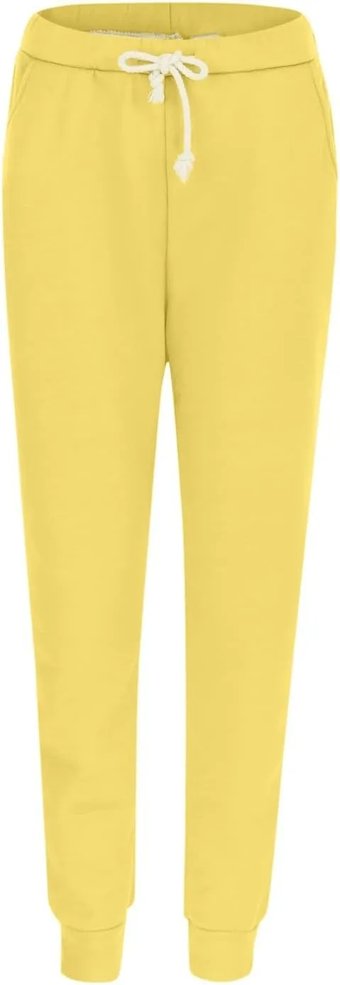 Women Warm Pajama Set Fleece Lined Long Sleeve Crewneck Sweatshirt Pullover Thicken High Waist Pants Loungewear