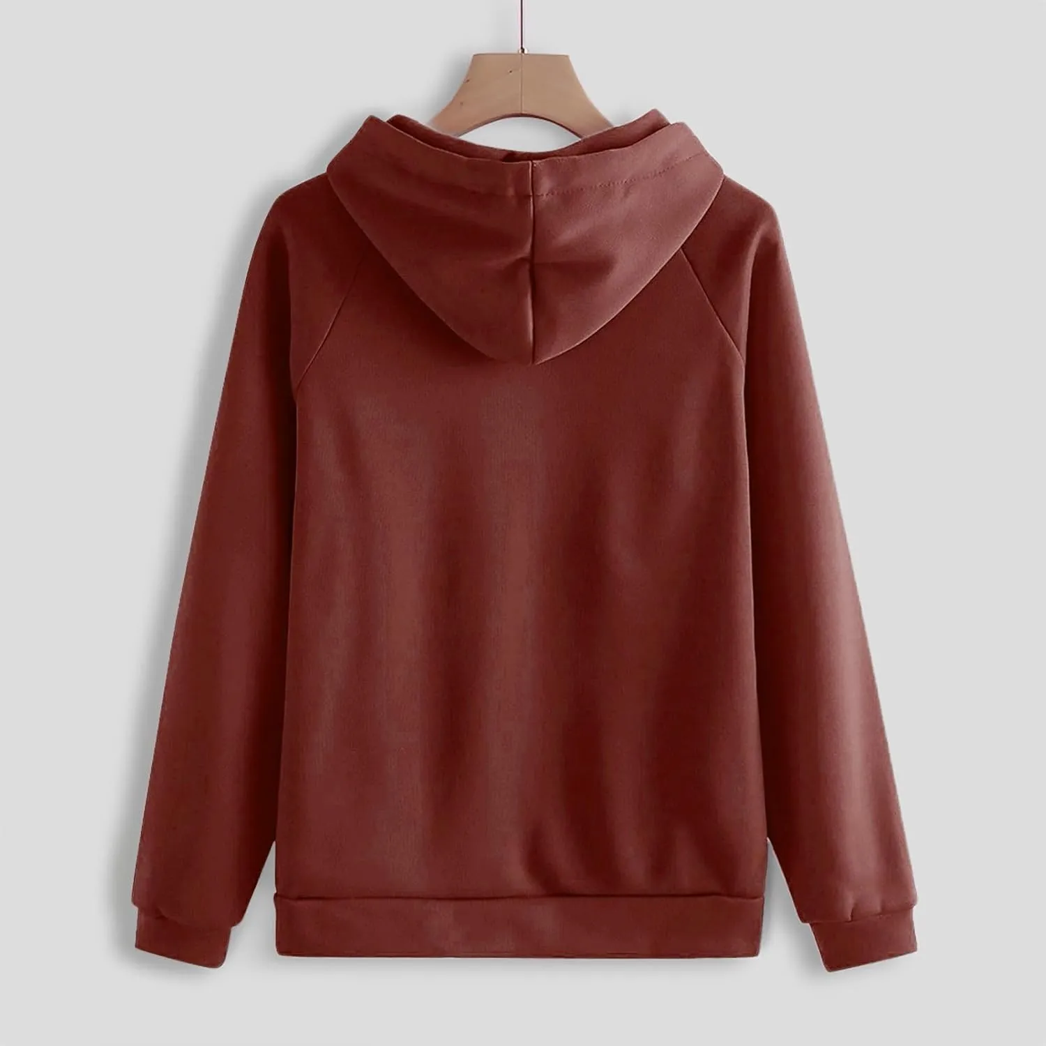 Womens 2 Piece Outfits Suit Solid Color Long Sleeved Hoodie Trousers Sweatershirt Sports Suit Warm Hooded Sport Suit