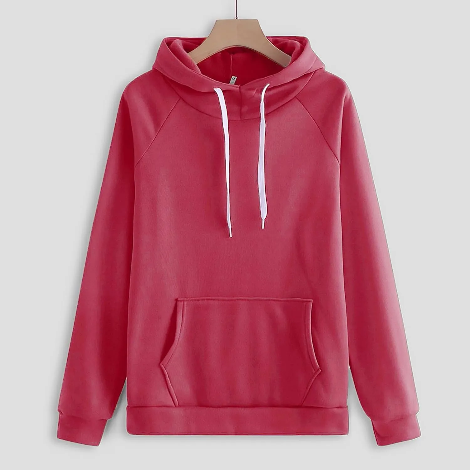 Womens 2 Piece Outfits Suit Solid Color Long Sleeved Hoodie Trousers Sweatershirt Sports Suit Warm Hooded Sport Suit
