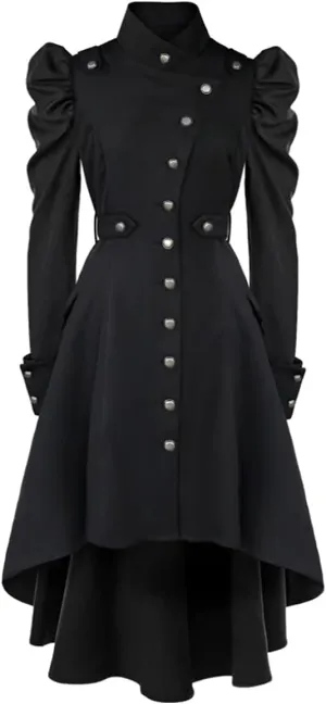Women's Medieval Tuxedo Gothic Coat Trench Coat Performance Costume Halloween Costume