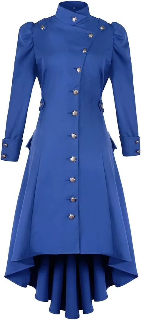 Women's Medieval Tuxedo Gothic Coat Trench Coat Performance Costume Halloween Costume