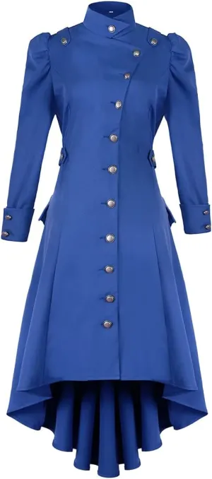 Women's Medieval Tuxedo Gothic Coat Trench Coat Performance Costume Halloween Costume
