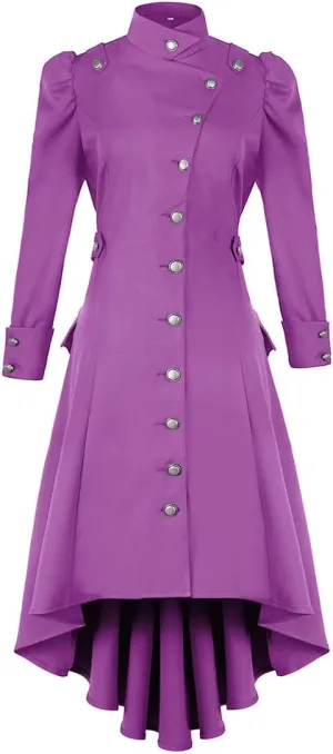 Women's Medieval Tuxedo Gothic Coat Trench Coat Performance Costume Halloween Costume