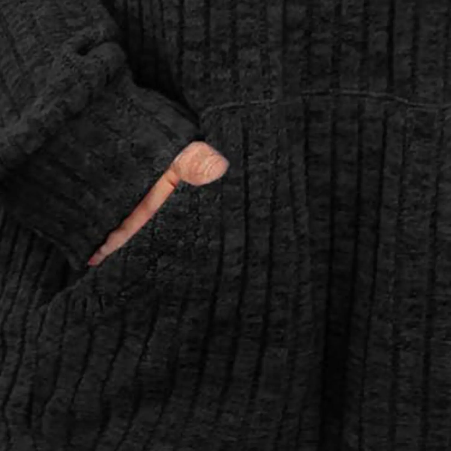 Womens Oversized Hoodies Casual Long Sleeve with Kangaroo Pocket Fall Fashion Waffle Knit Pullover Sweatshirts Tops