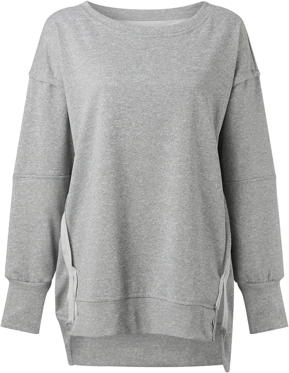 Womens Oversized Sweatshirts 2024 Casual Crewneck Loose Pullover Tunic Tops Shirts Comfy Fall Fashion Clothes