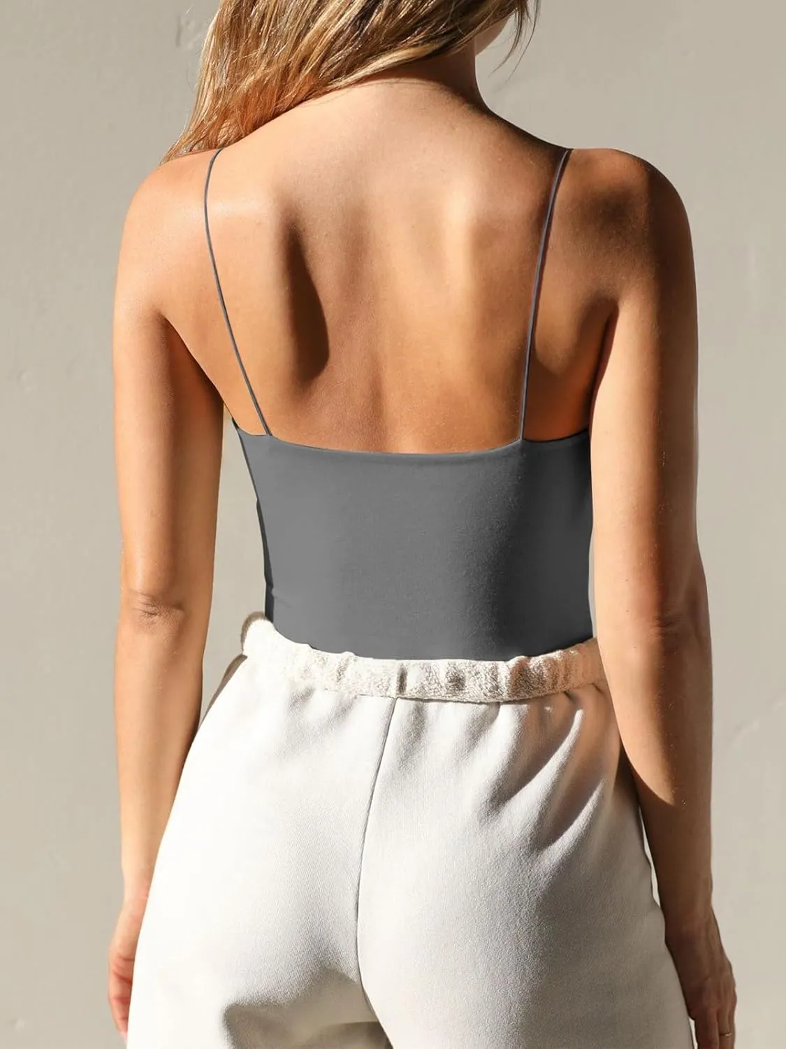 Women's Sweetheart Neck Tank Tops Sleeveless Ruched Spaghetti Strap Basic Going Out Camisole